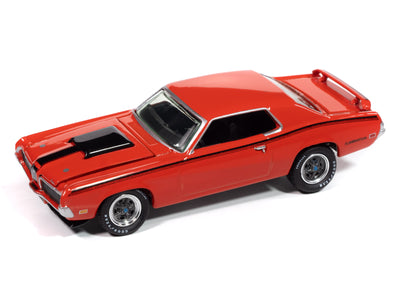 "PRE-ORDER" Johnny Lightning 1970 Mercury Cougar Eliminator (Competition Orange) with Collector Tin 1:64 Diecast (DUE JANUARY 2025)