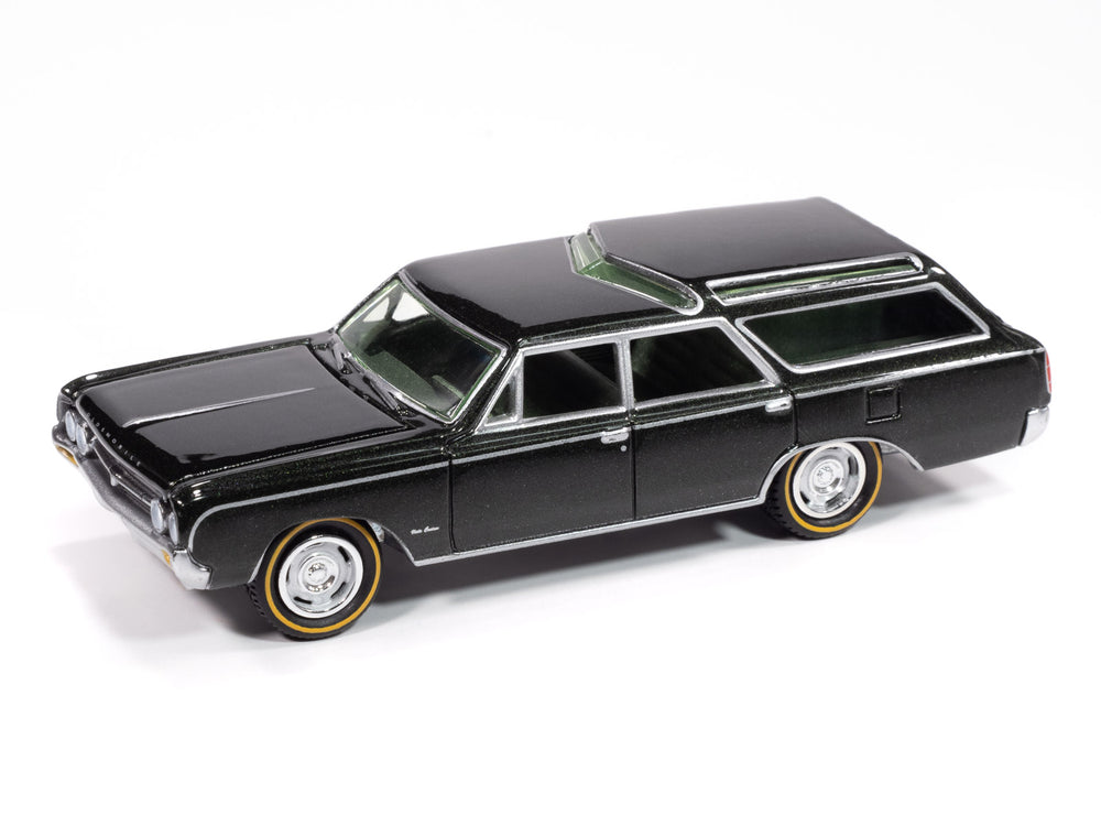 Johnny Lightning 1964 Olds Vista Cruiser (Jade Mist Poly) with Collector Tin 1:64 Diecast
