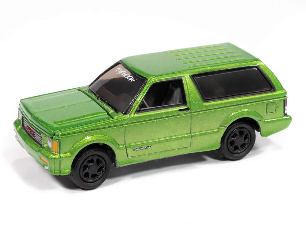 "PRE-ORDER" Johnny Lightning 1992 GMC Typhoon (Custom HOK Metallic Green) with Collector Tin 1:64 Diecast (DUE APRIL 2025)