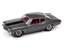 Johnny Lightning Muscle Cars 1970 Chevrolet Chevelle SS 454 (Shadow Gray w/Black Hood & Trunk Stripes) 1:64 Scale Diecast