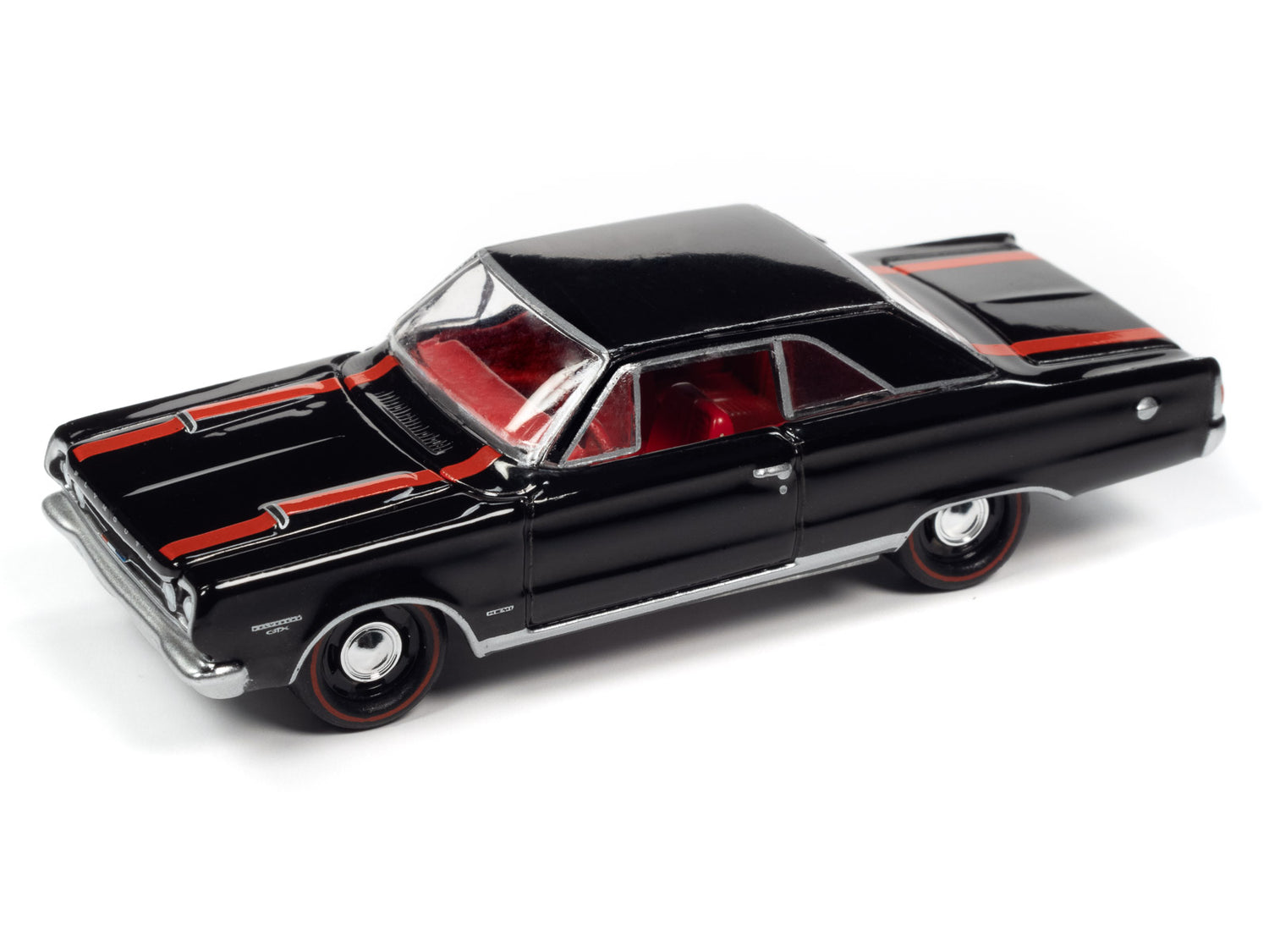 Johnny Lightning Muscle Car 1967 Plymouth GTX (Gloss Black) 1:64 Diecast