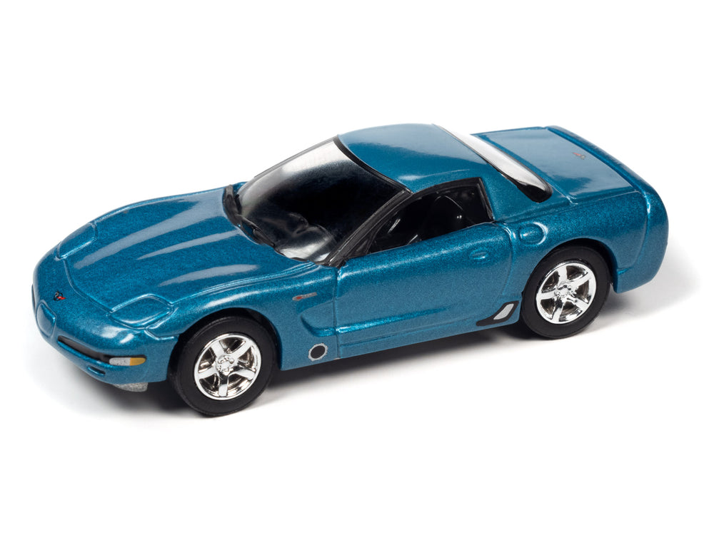 Johnny Lightning Muscle Car 2001 Chevrolet Corvette Z06 (Nassau Blue) 1:64 Diecast