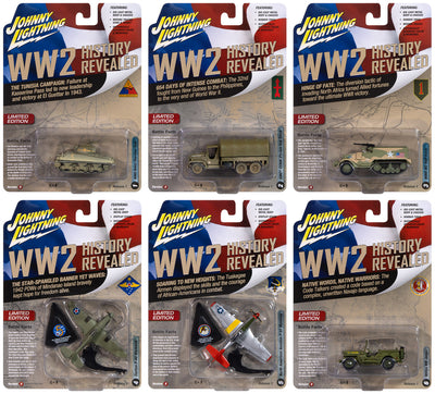 Johnny Lightning Military 2024 Release 1 Set B (6-Piece Sealed Case) Diecast