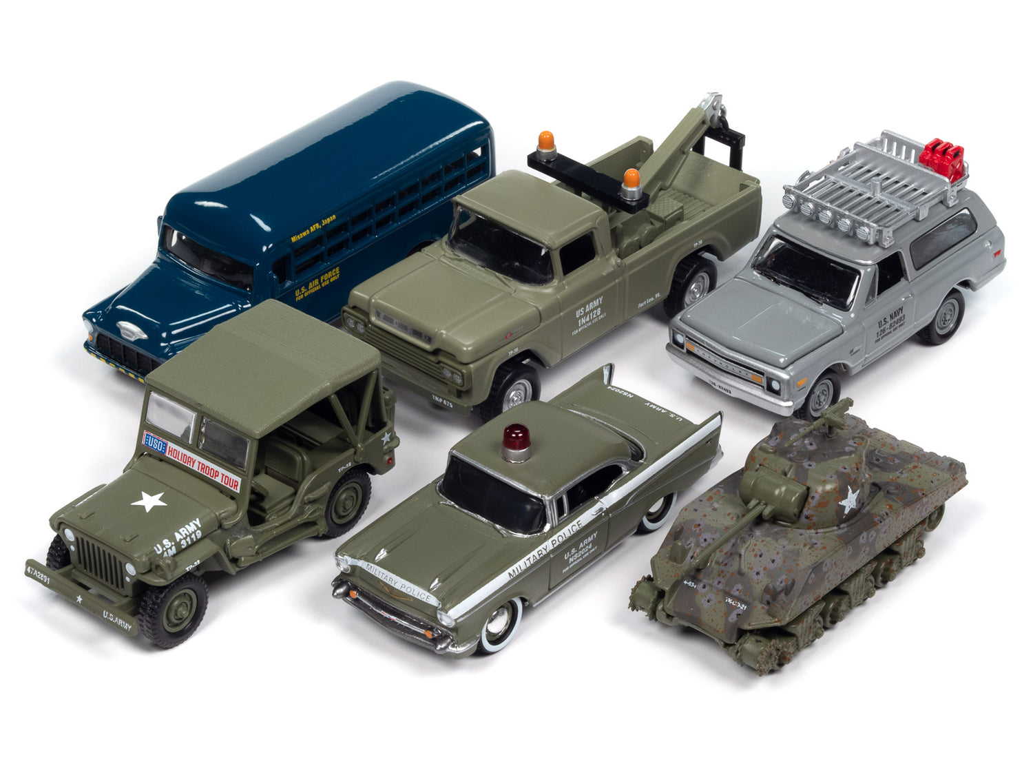 "PRE-ORDER" Johnny Lightning Military 2024 Release 2 Set A (6-Piece Sealed Case) Diecast (DUE JANUARY 2025)