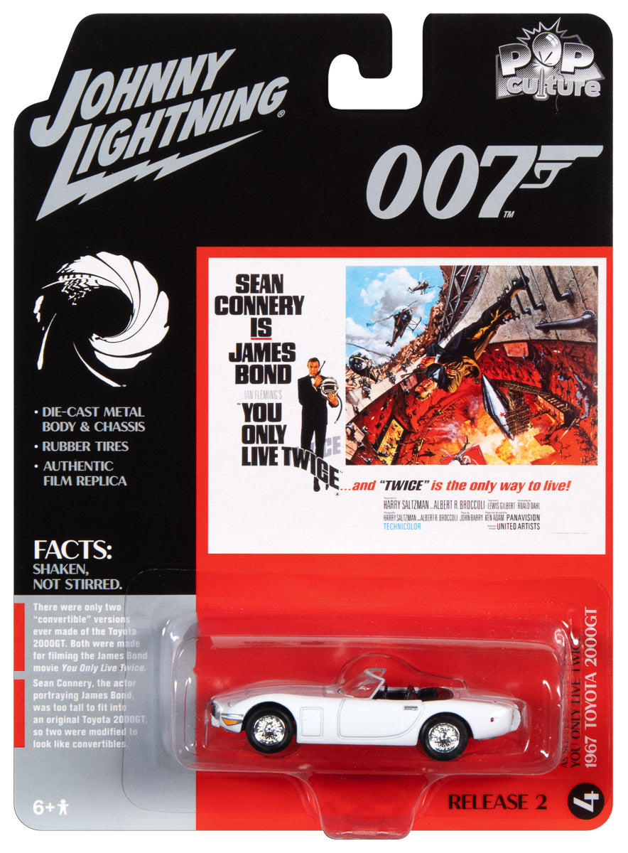 Johnny Lightning James Bond 1967 Toyota 2000 GT (You Only Live Twice) 1:64 Scale Diecast