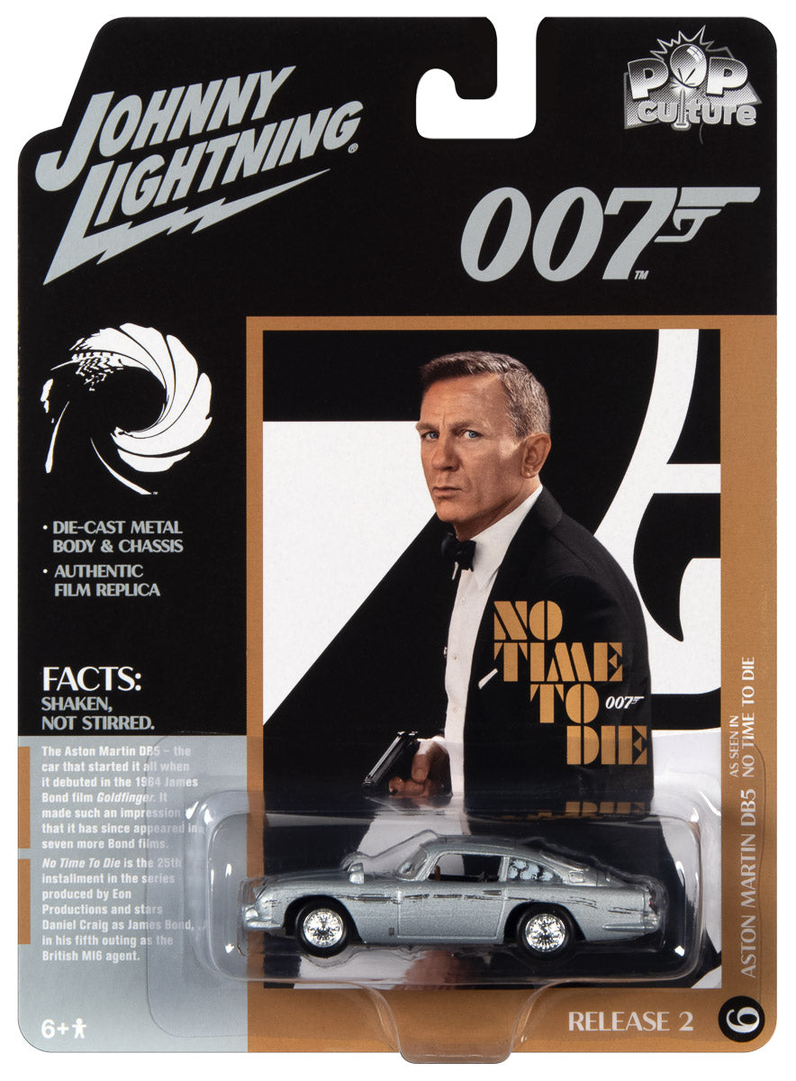 Johnny Lightning James Bond 1964 Aston Martin DB5 (No Time To Die) 1:64 Scale Diecast