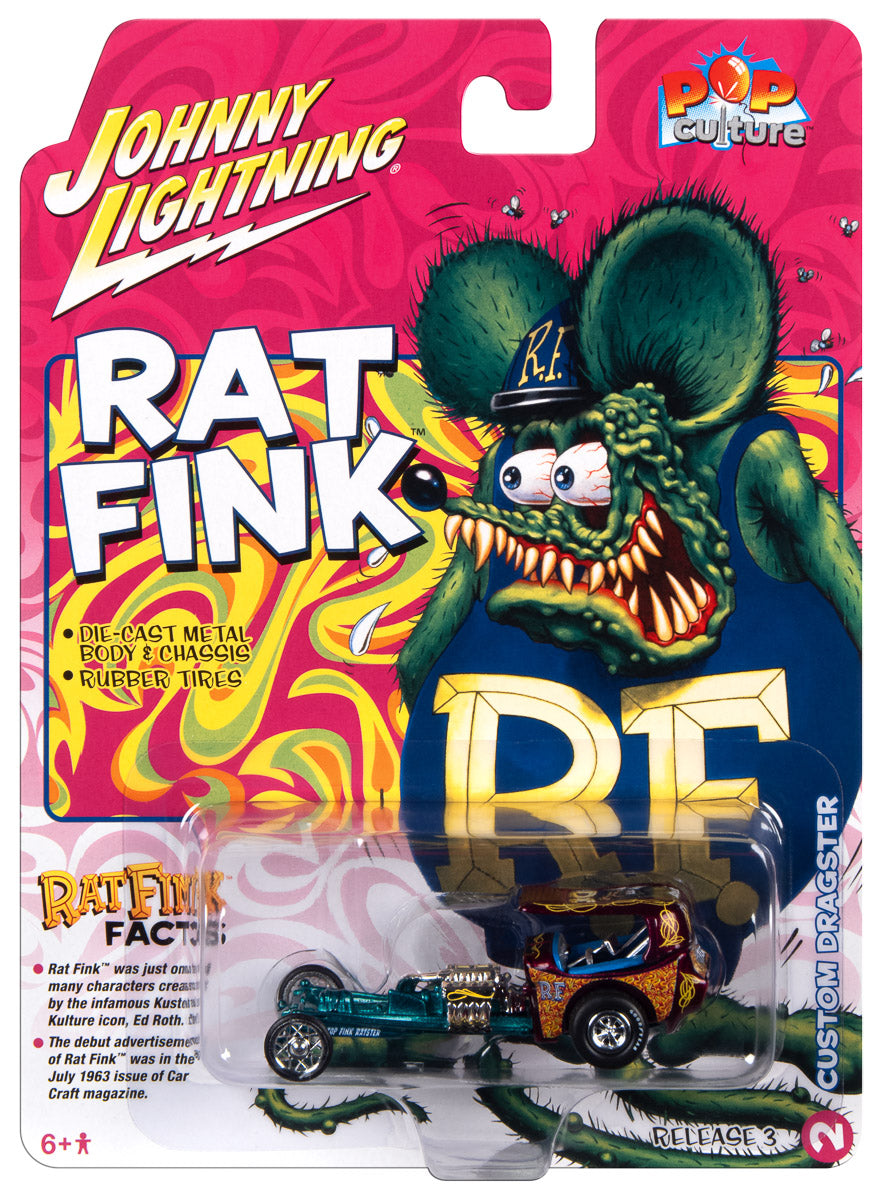 Johnny Lightning Rat Fink Dragster 1:64 Scale Diecast | Auto World ...