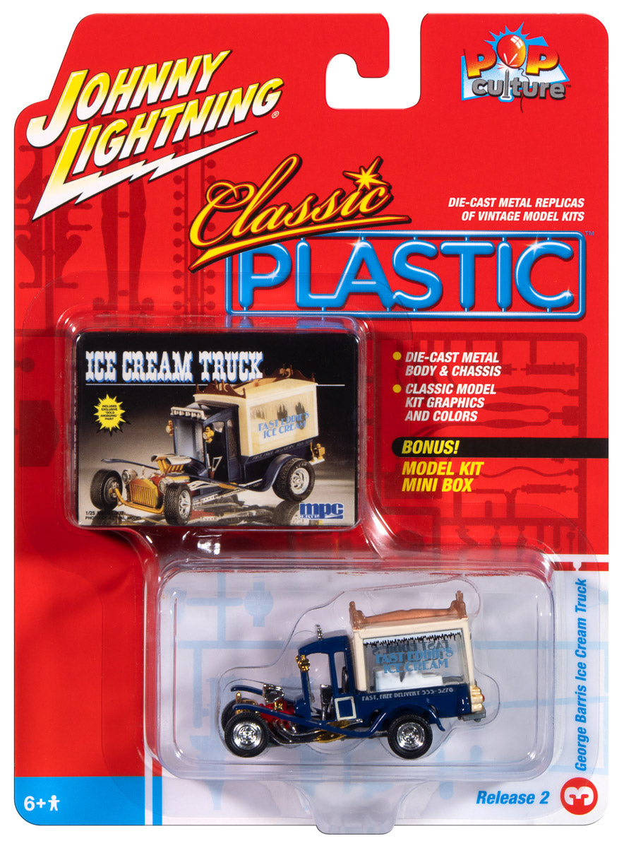 Johnny Lightning Classic Plastic George Barris Ice Cream Truck 1:64 Scale Diecast