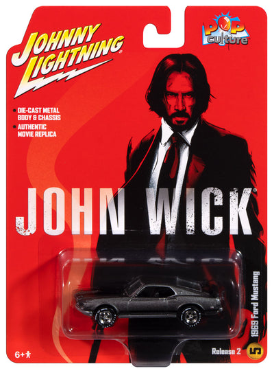 Johnny Lightning John Wick 1969 Ford Mustang Mach I 1:64 Scale Diecast