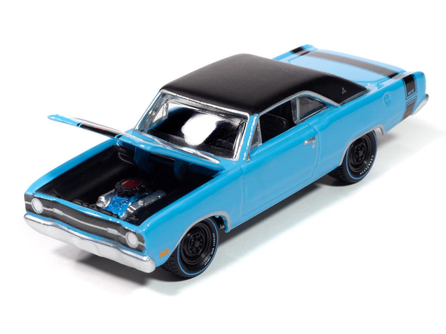 "PRE-ORDER" Johnny Lightning Goodyear Blue Streak 1969 Dodge Dart 1:64 Scale Diecast (DUE APRIL 2025)