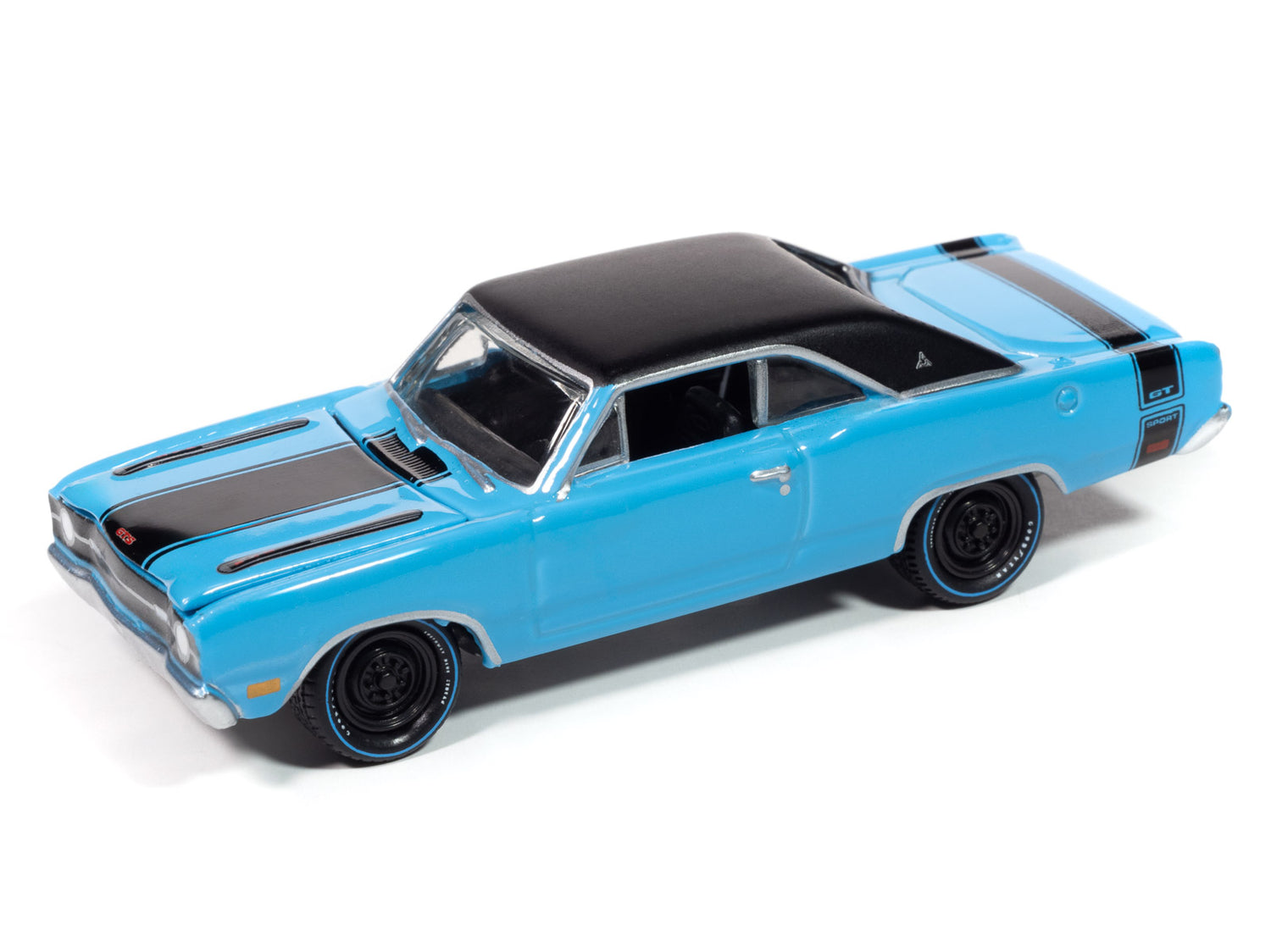 "PRE-ORDER" Johnny Lightning Goodyear Blue Streak 1969 Dodge Dart 1:64 Scale Diecast (DUE APRIL 2025)