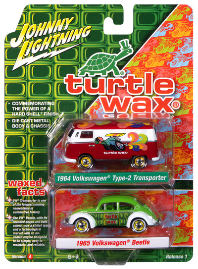 "PRE-ORDER" Johnny Lightning 2024 Release 1 Turtle Wax Version A (2-Pack) 1:64 Scale Diecast (DUE MARCH 2025)