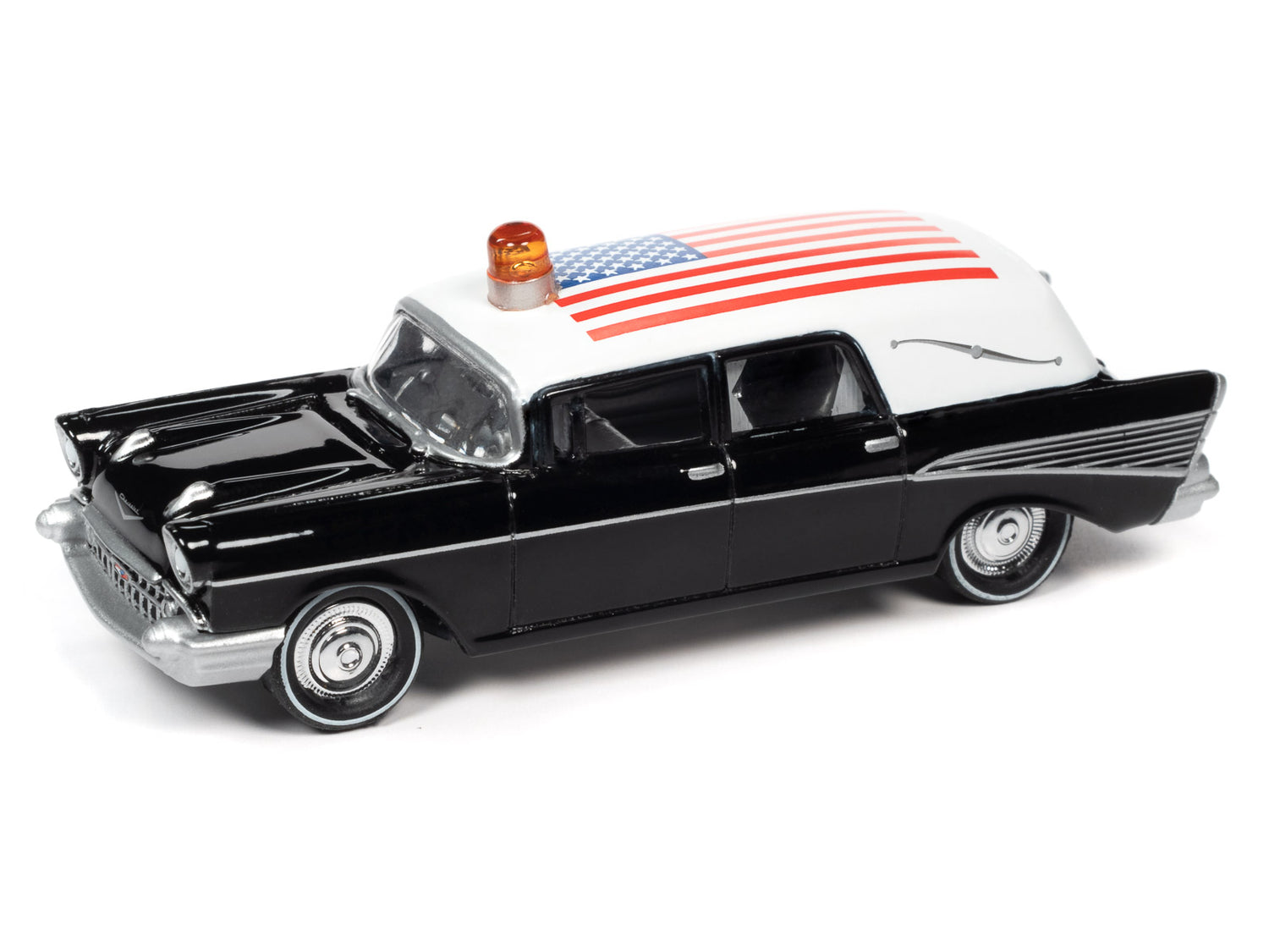 Johnny Lightning 1957 Chevy Hearse 1:64 Scale Diecast