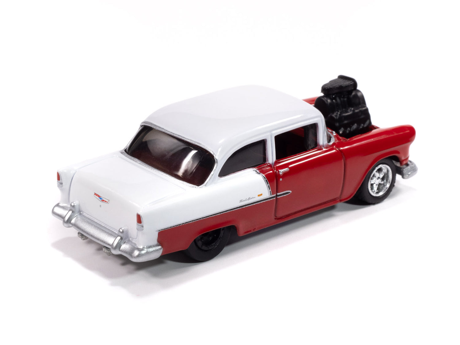 "PRE-ORDER" Johnny Lightning Hobby Exclusive 1955 Chevrolet Bel Air (Red/White) 1:64 Scale Diecast (Due April 2025)