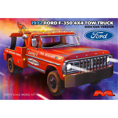 Moebius 1972 Ford F-350 Wrecker 4x4 High Side 1:25 Scale Model Kit