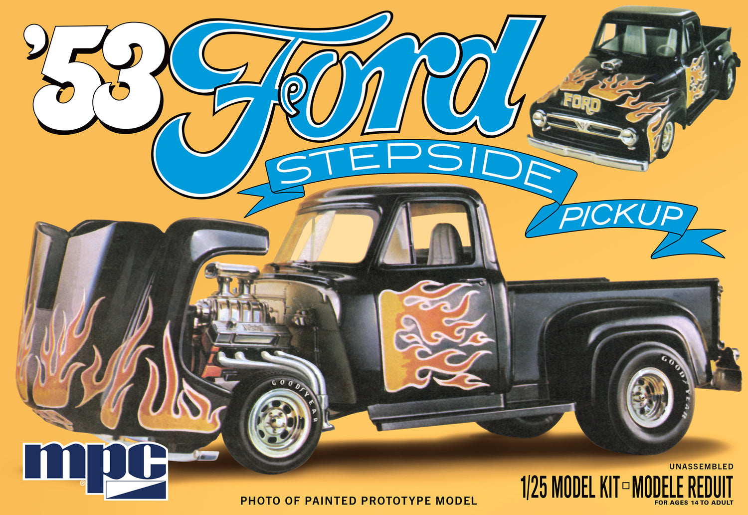 MPC 1953 Ford Pickup Flip-Nose 1:25 Scale Model Kit