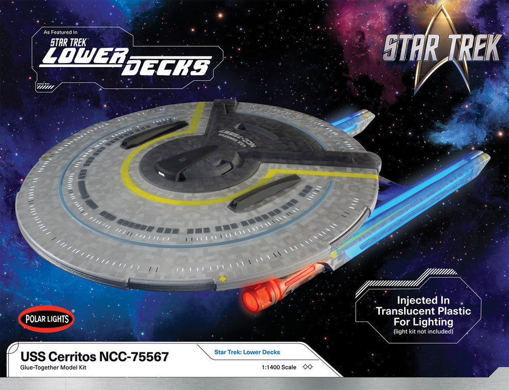 "PRE-ORDER" Polar Lights Star Trek: Lower Decks U.S.S. Cerritos 1:1400 Scale Model Kit (DUE DECEMBER 2024)