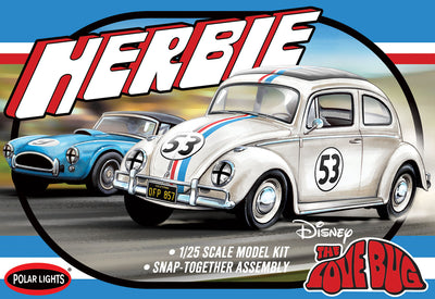 "PRE-ORDER" Polar Lights Herbie Volkswagen Beetle 1:25 Scale Snap Kit (DUE MAY 2025)