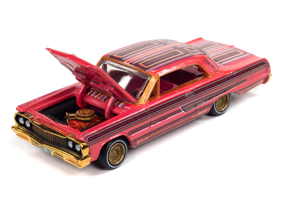 Racing Champions 1964 Chevy Impala (Lowrider) (Metallic Magenta) 1:64 Scale Diecast