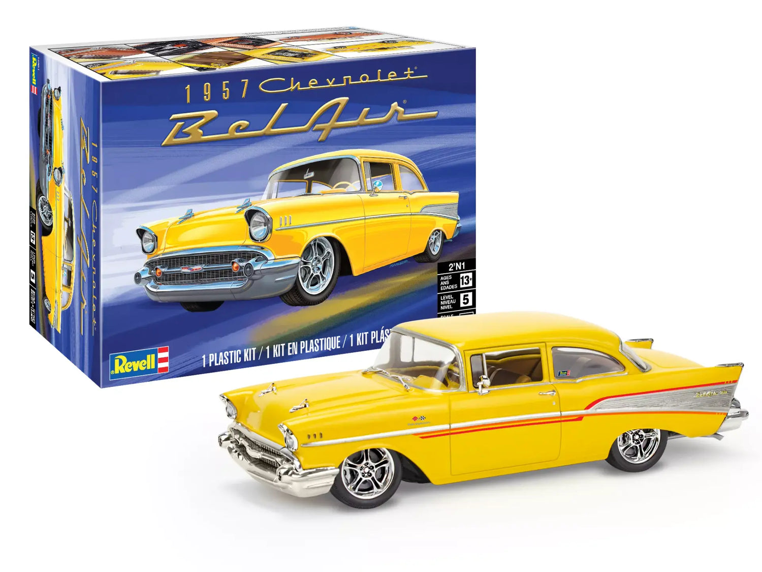 Revell 1957 Chevy Bel Air 2N1 1:25 Scale Model Kit