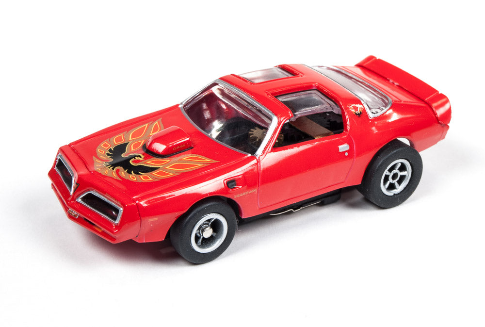 Auto World Xtraction R12 1977 Pontiac Trans Am Red HO Scale Slot Car