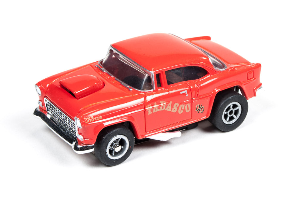 Auto World Xtraction R12 1955 Chevy Bel Air Red HO Scale Slot Car