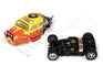 Auto World Xtraction 1965 Volkswagen Baja Bug (red,yellow) HO Scale Slot Car