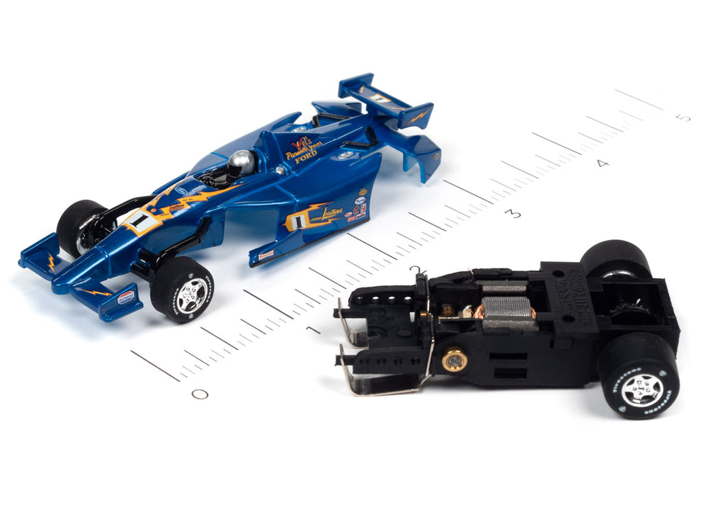 Auto World Super III 2014 INDY Car (JL Special Blue #1) HO Scale Slot Car