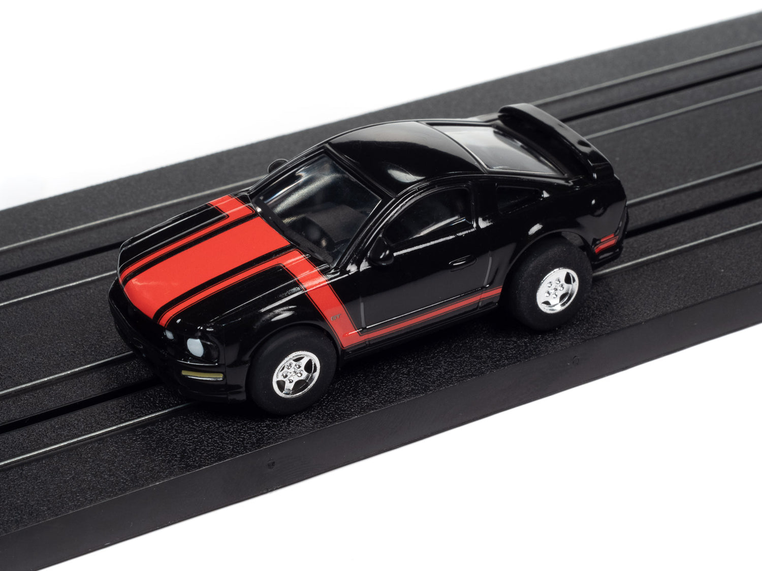 Auto World Super III 2005 Ford Mustang GT (Black) HO Scale Slot Car