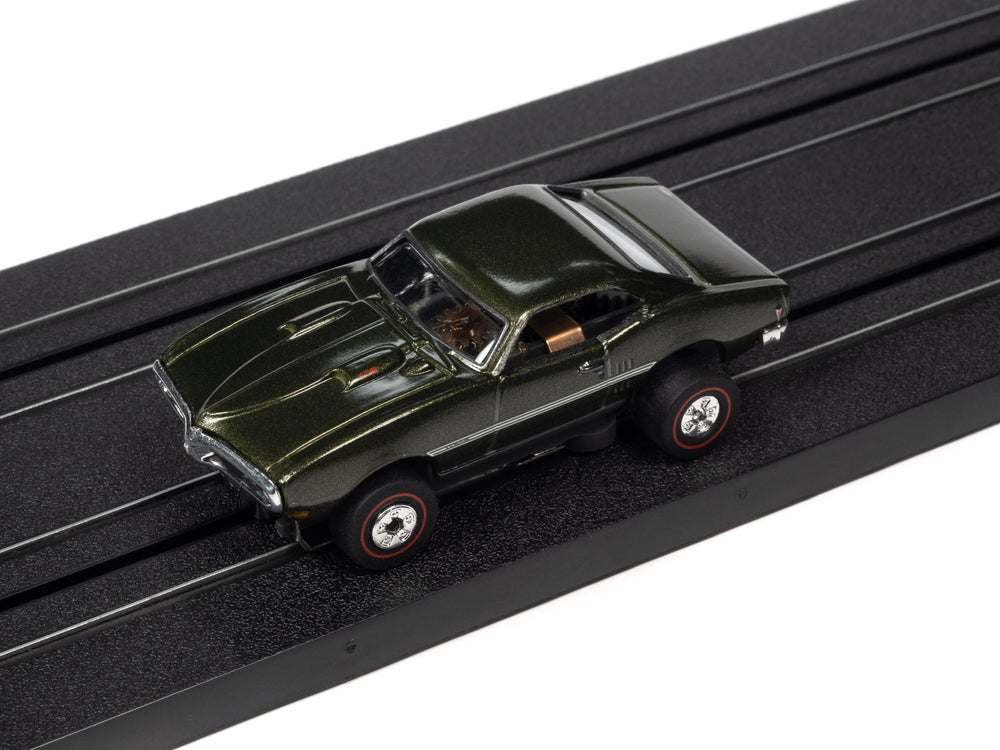 Auto World Thunderjet 1968 Pontiac Firebird (Green) HO Scale Slot Car