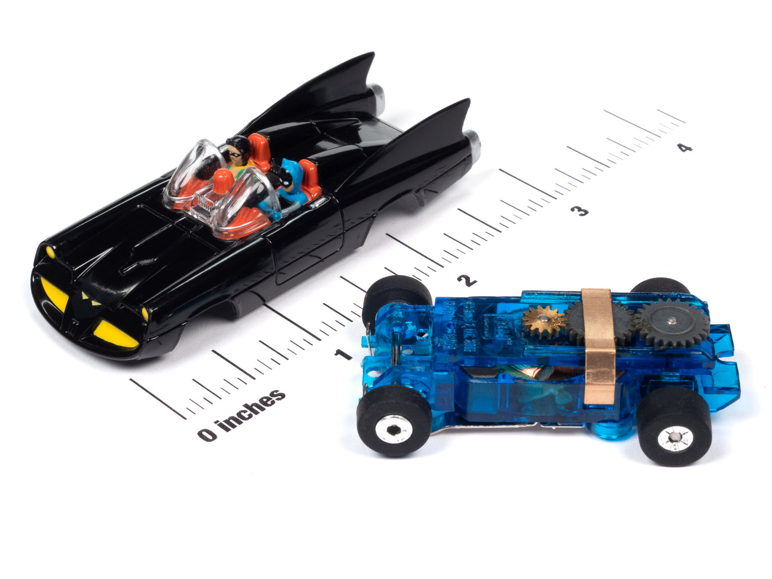 Auto World Thunderjet Comic Book 1968 Batmobile (Black) HO Scale Slot Car