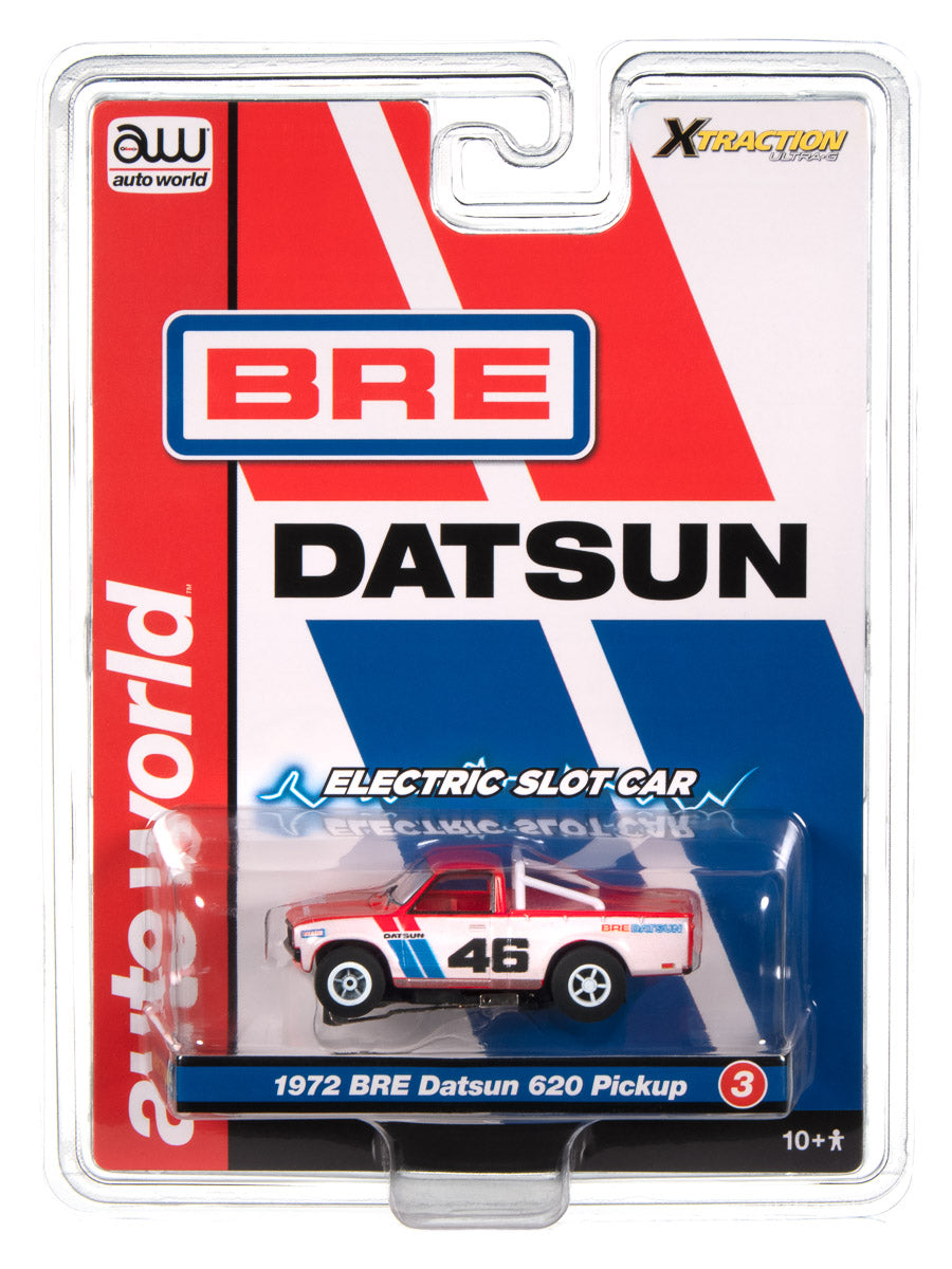 Auto World Xtraction BRE 1972 Datsun 620 Pickup Truck Tribute HO Scale Slot Car