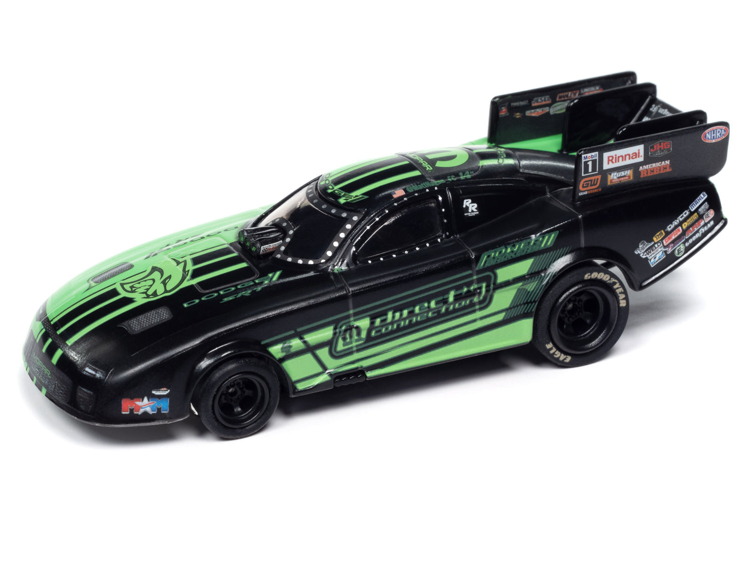 Auto World 4Gear Matt Hagan Direct Connection 2023 Dodge Charger Funny Car HO Scale Slot Car