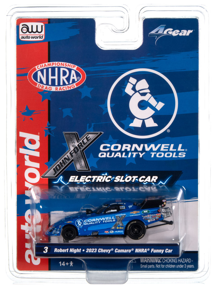 Auto World 4Gear Robert Hight Cornwell Tools 2023 Chevy Camaro Funny Car HO Scale Slot Car