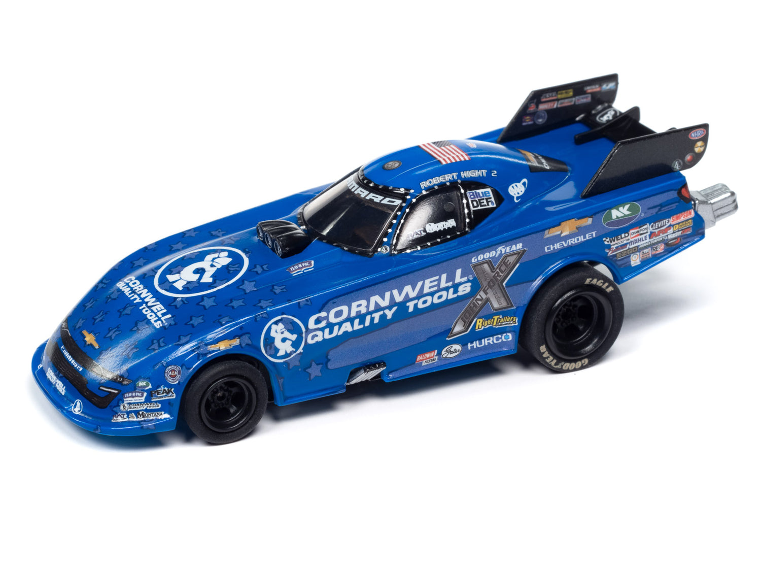 Auto World 4Gear Robert Hight Cornwell Tools 2023 Chevy Camaro Funny Car HO Scale Slot Car