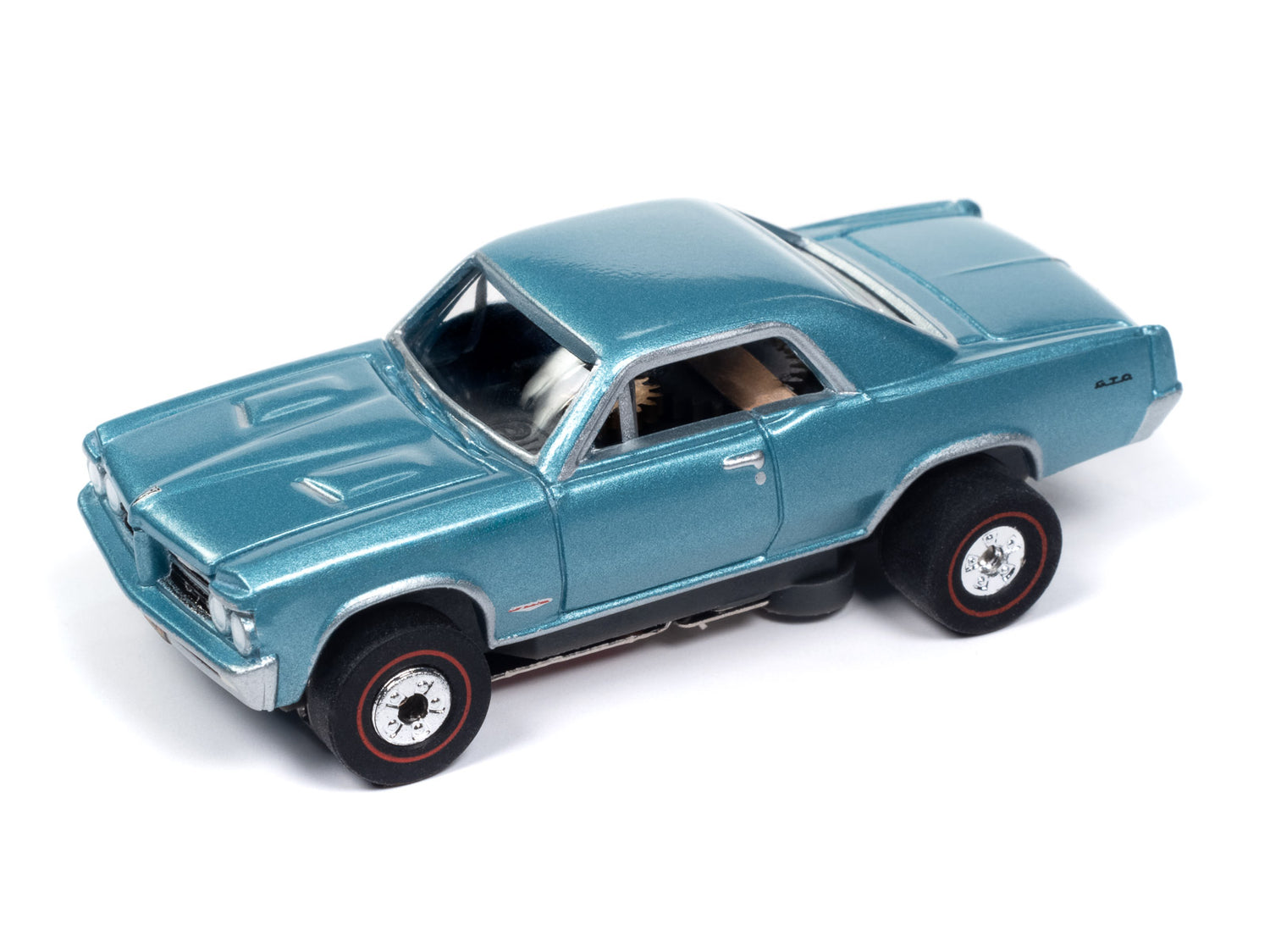 "PRE-ORDER" Auto World Thunderjet 1964 Pontiac GTO - Aquamarine Poly HO Scale Slot Car (DUE OCTOBER 2024)