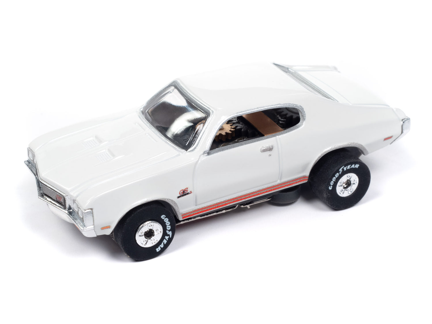 "PRE-ORDER" Auto World Thunderjet 1970 Buick GS - Glacier White HO Scale Slot Car (DUE OCTOBER 2024)