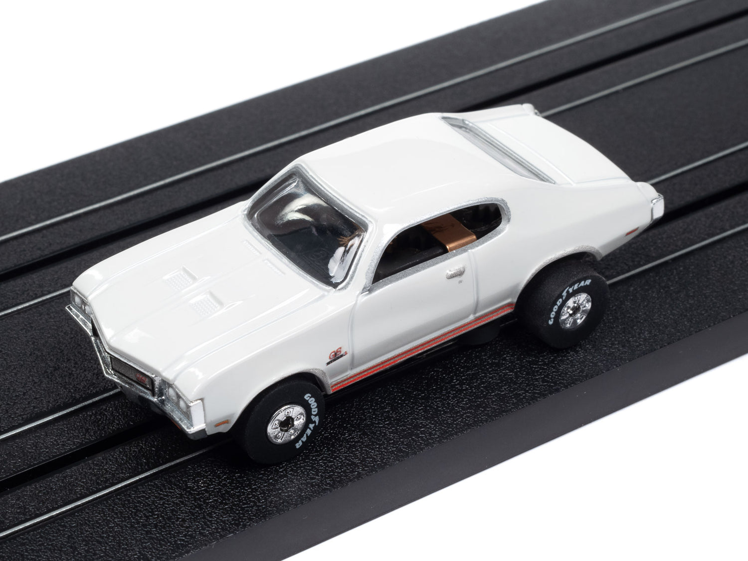 "PRE-ORDER" Auto World Thunderjet 1970 Buick GS - Glacier White HO Scale Slot Car (DUE OCTOBER 2024)