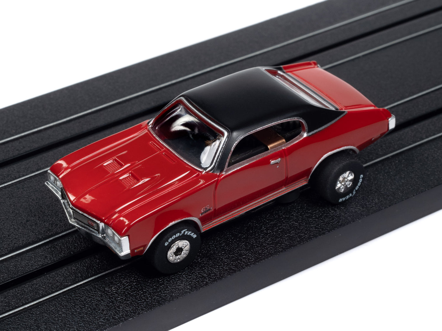 Auto World Thunderjet 1970 Buick GS - Fire Red HO Scale Slot Car