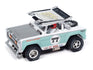 "PRE-ORDER" Auto World Xtraction 1972 Ford Baja Bronco - White w/ Light Teal Race Graphics HO Scale Slot Car (DUE OCTOBER 2024)