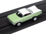 Auto World Thunderjet 1959 Chevy Impala - Seafoam Green & White HO Scale Slot Car