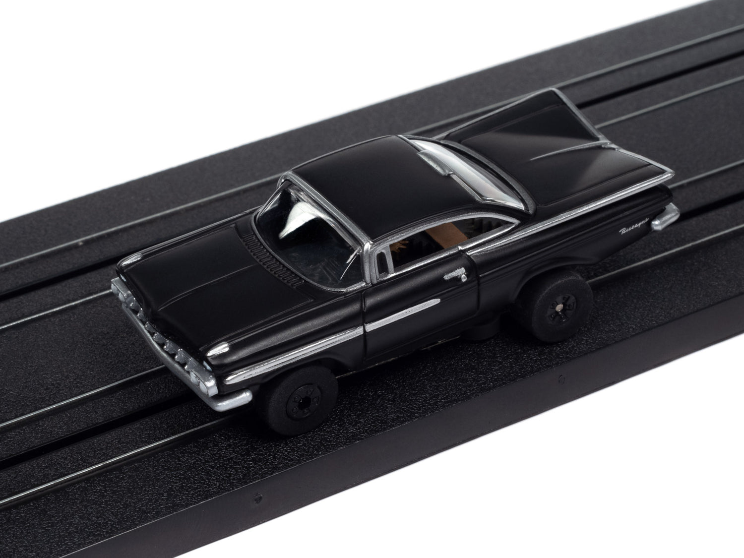 Auto World Thunderjet 1959 Chevy Impala - Gloss Black HO Scale Slot Car