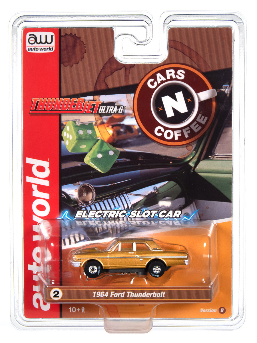 Auto World Thunderjet 1964 Ford Thunderbolt - Prairie Bronze HO Scale Slot Car