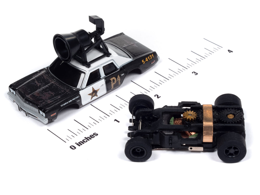 "PRE-ORDER" Auto World Xtraction Blues Brothers 1974 Dodge Monaco w/Speaker HO Scale Slot Car (DUE OCTOBER 2024)