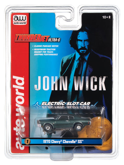 Auto World Thunderjet John Wick 1970 Chevy Chevelle SS HO Scale Slot Car