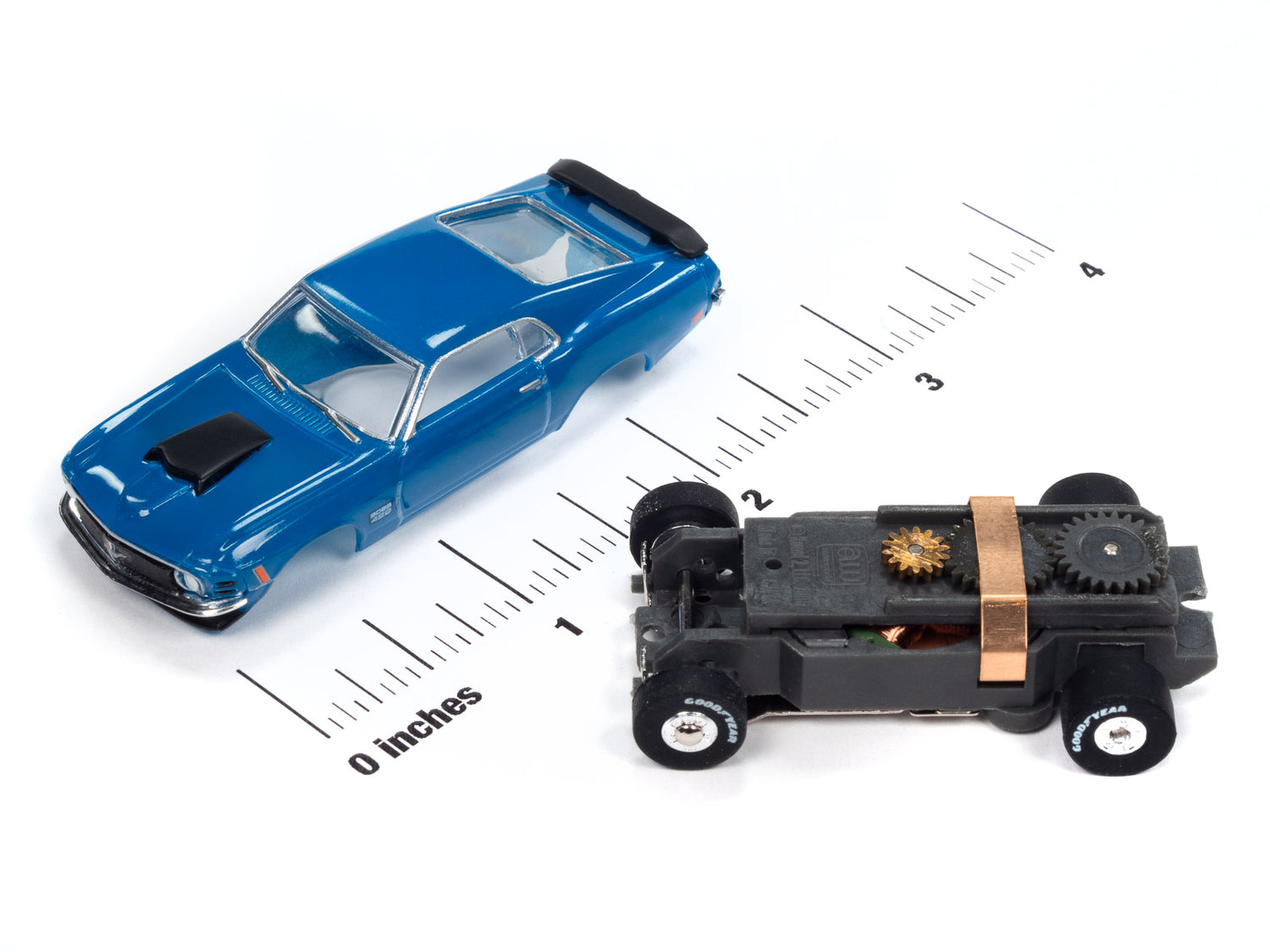 "PRE-ORDER" Auto World Thunderjet 1970 Ford Mustang Boss 429 (Blue) HO Scale Slot Car (DUE JANUARY 2025)