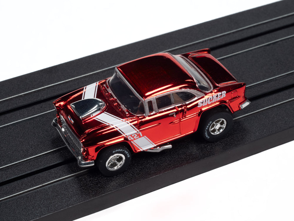 "PRE-ORDER" Auto World Xtraction 1955 Chevrolet Bel Air (Red) HO Scale Slot Car (DUE JANUARY 2025)