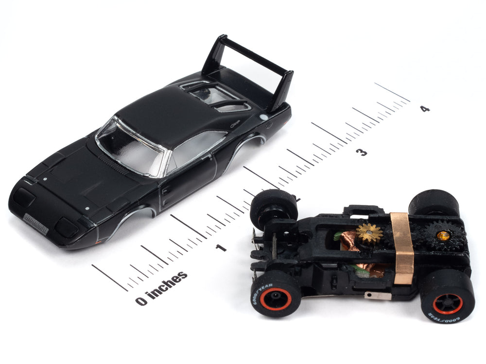 "PRE-ORDER" Auto World Xtraction 1969 Dodge Daytona (Dark Grey) HO Scale Slot Car (DUE JANUARY 2025)