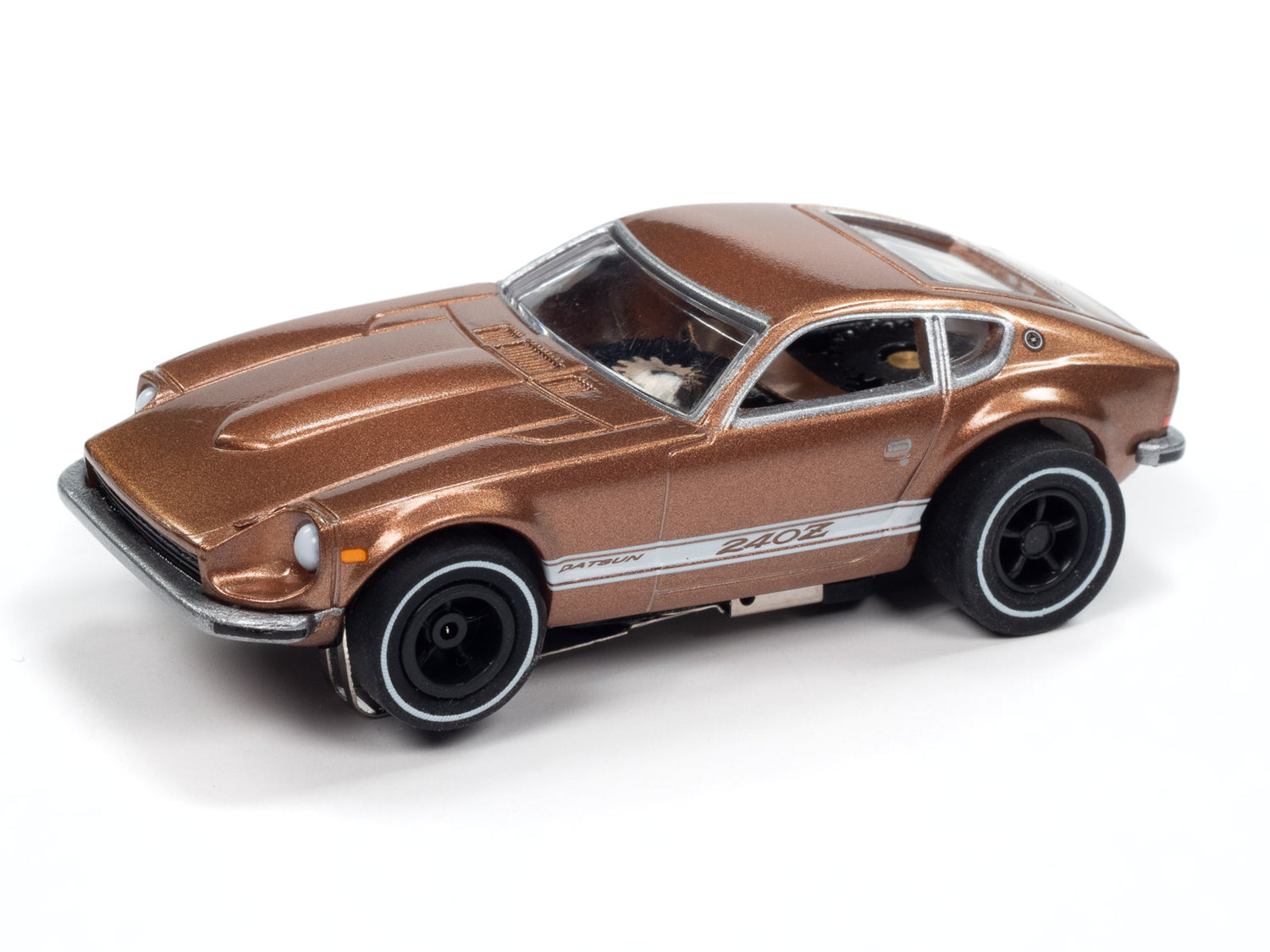 "PRE-ORDER" Auto World Xtraction 1973 Datsun 240z (Brown) HO Scale Slot Car (DUE JANUARY 2025)