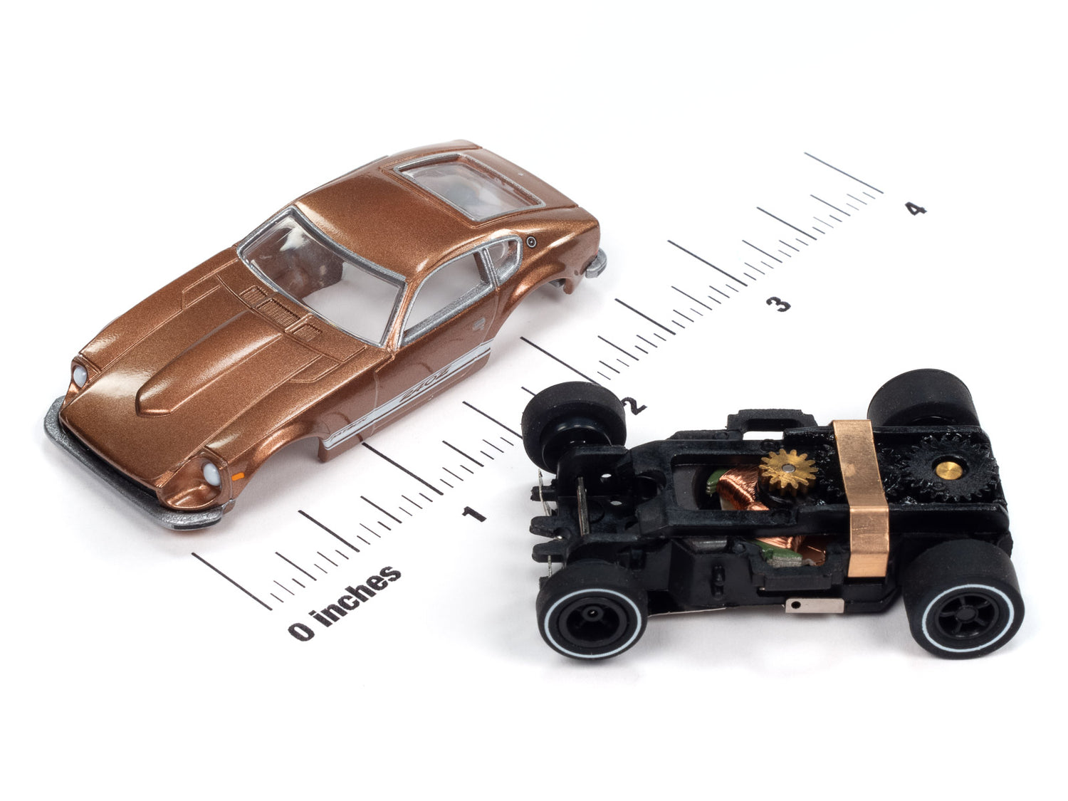 "PRE-ORDER" Auto World Xtraction 1973 Datsun 240z (Brown) HO Scale Slot Car (DUE JANUARY 2025)